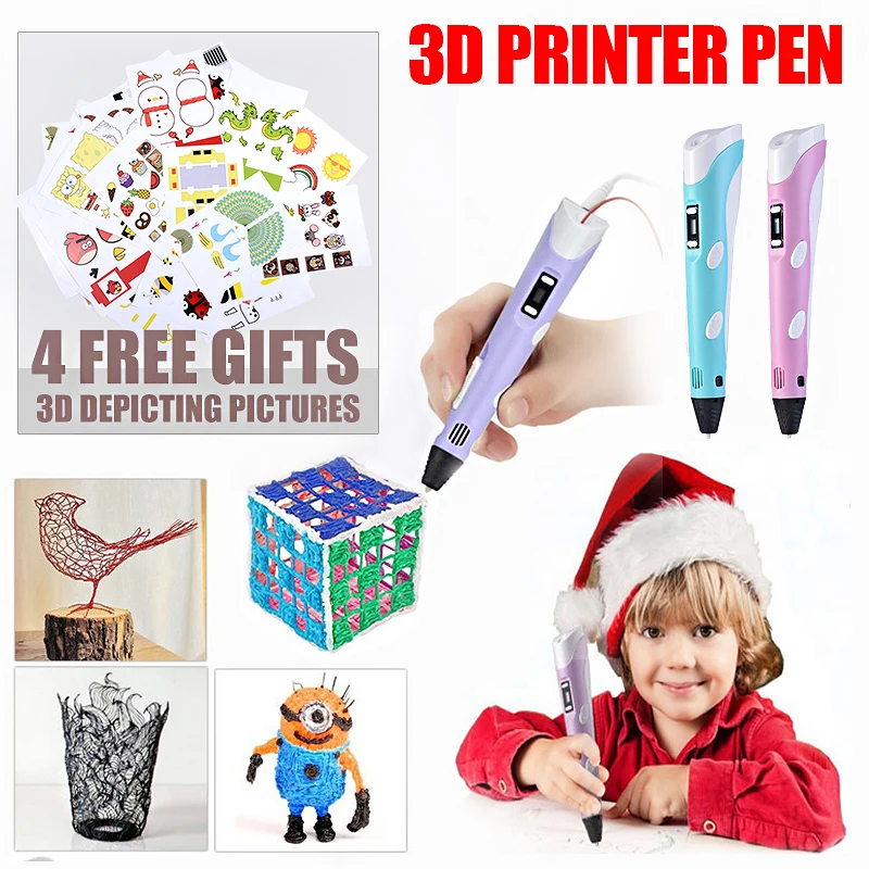 3D Ручка для обучения, Набор для творчества, игрушки для детей, пластиковый рисование, искусство и ремесло, набор для рисования, обучающий подарок на Рождество