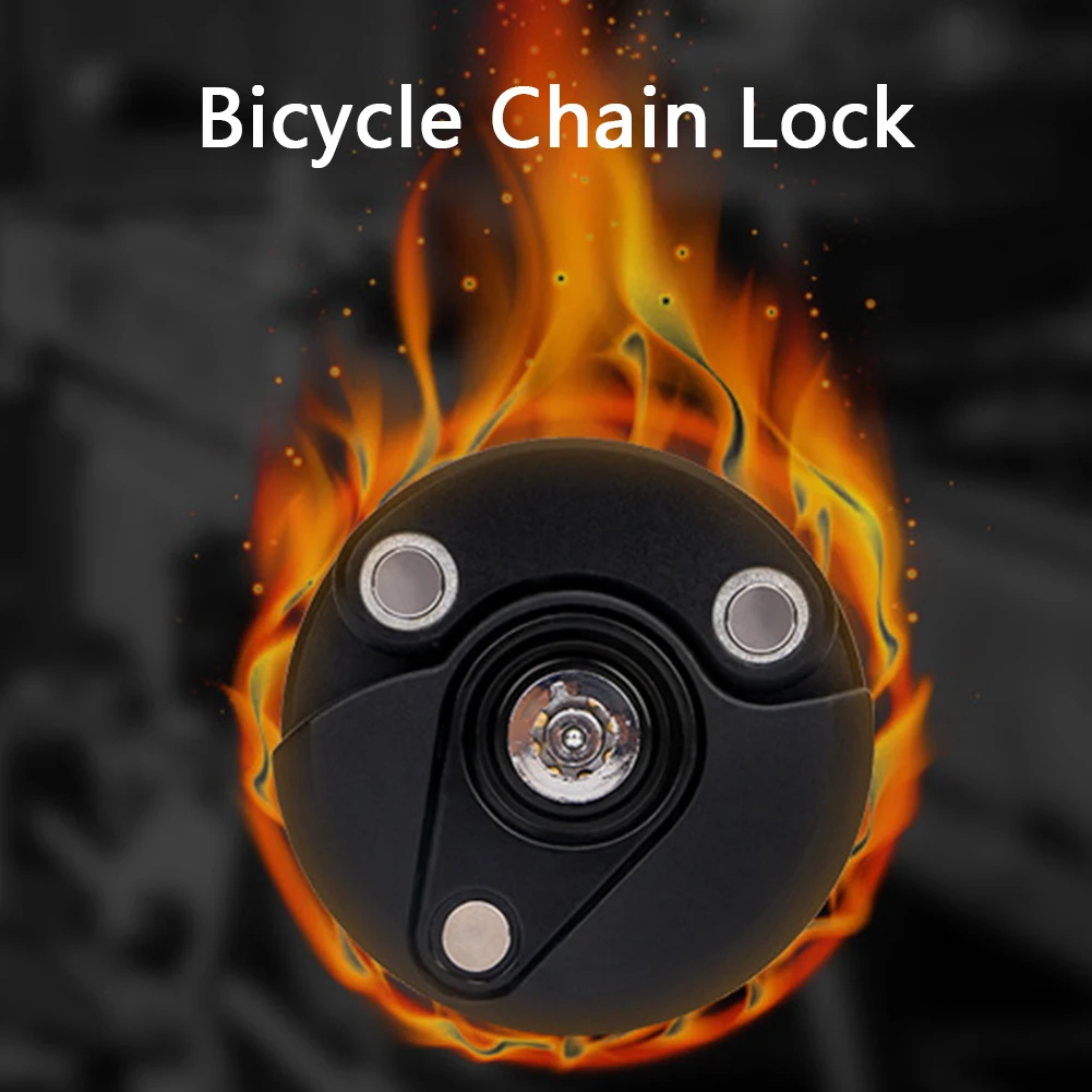 

Bike Folding Chain Cycling High Security Lock Anti Theft Bicycle 3 Keys