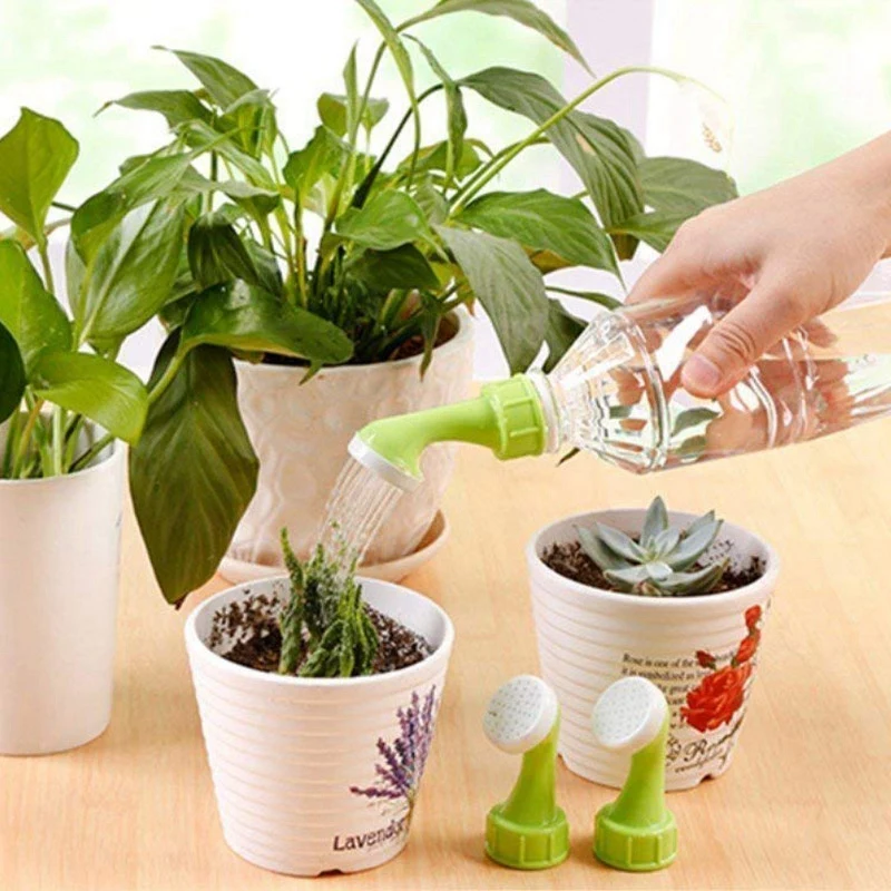 

4 Pcs Portable Plastic Plant Flower Watering Sprinkler Nozzle, 22mm Caliber Bottle Watering Spout Cap Converter, Fit For 0.5,