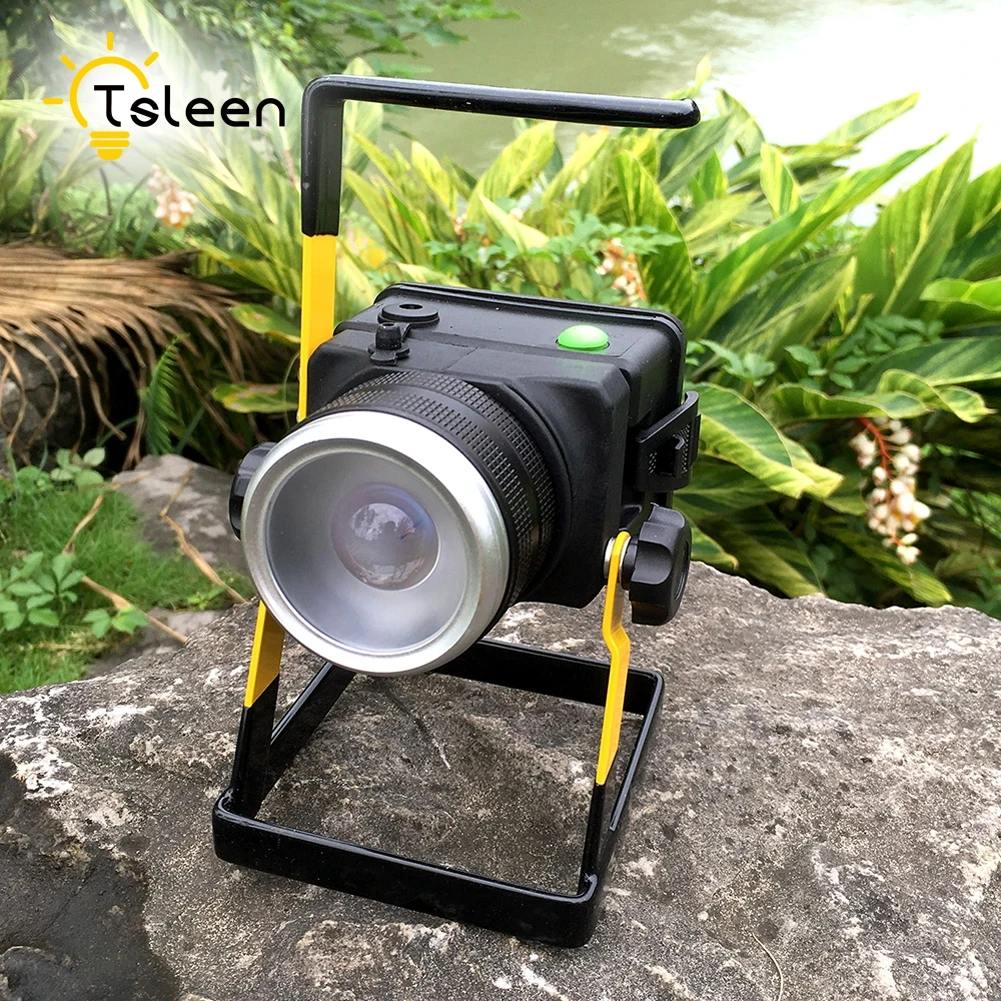 

TSLEEN Free Shipping! LED Spotlight 220V Refletor Rechargeable LED Flood Light IP65 Waterproof LED Outdoor Lighting 110V