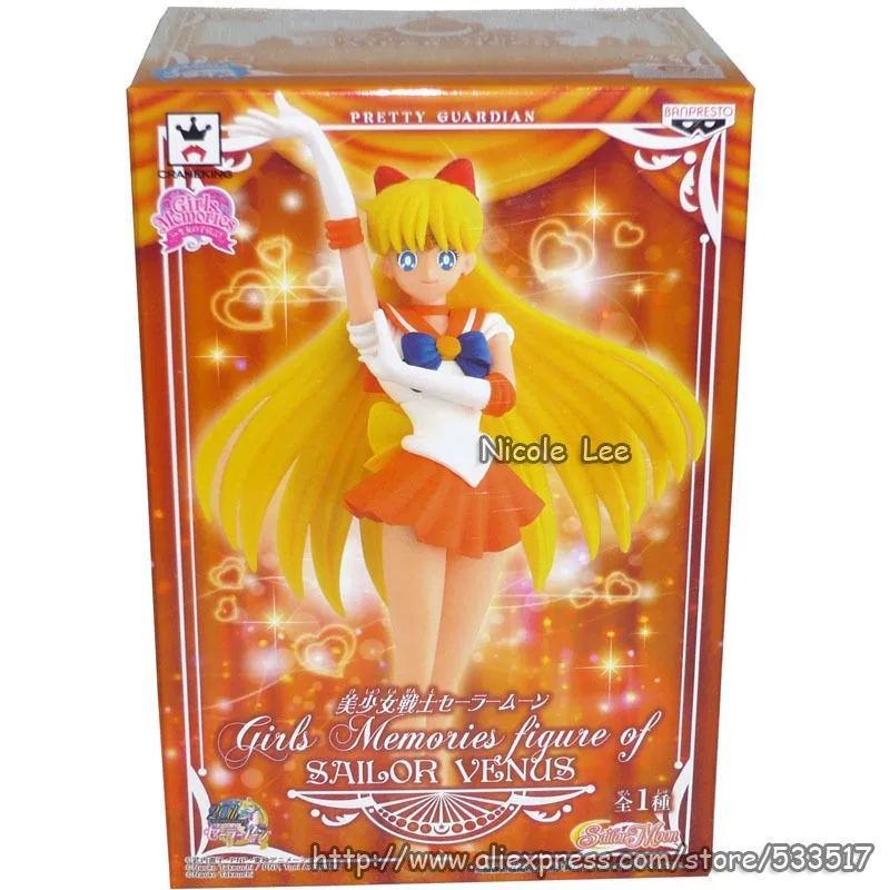 PrettyAngel-настоящий Banpresto симпатичный защитник Сейлор Мун девушки воспоминания Сейлор Венера(Минако Айно) ПВХ фигурка