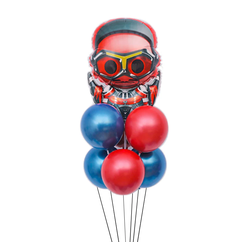6 шт. воздушные шары с супер героями фиол, украшение для дня рождения, Новогоднее украшение для детей, год, товары для украшения Человека-паука, детские игрушки - Цвет: Hawkeye