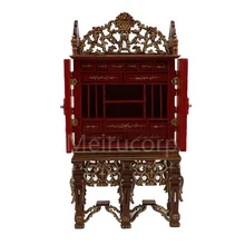 Кукольный домик миниатюрная мебель 1/12 масштаб Делюкс Красный Ручная роспись коллекция кабинета