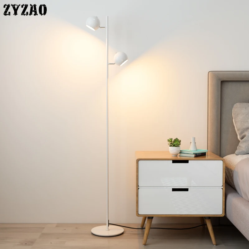 

Post-modern Iron Art Standing Lamps for Living Room Study Bedroom Bedside Led Floor Lamp Simple Designer Home Decor Stand Lights