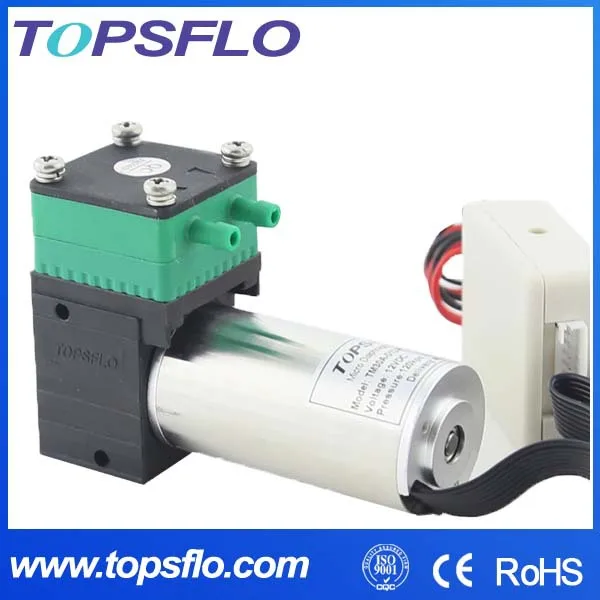 

TOPSFLO TM30A-D12-P12004/V7004 12v long lifetime low noise diaphragm minimal vibration oil-free DC Brushless sterilizer air pump