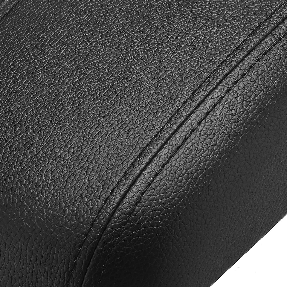 For Cruze 2009-2014 Center Console Lid Armrest Cover Leather Synthetic Black