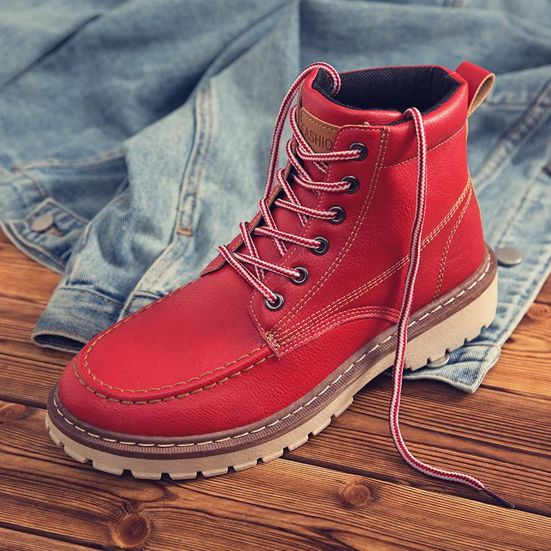 

Bravover 2018 Sping Autumn Men Martin Boots Timber Land Shoes Tooling Boots Safety Work Shoes Non-Slip Ankle Boots 4 Colors