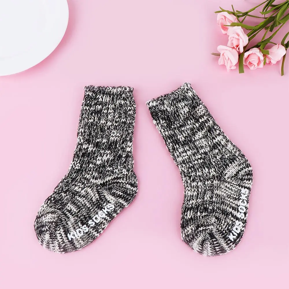 

1-24 Months Warm Baby Winter Socks Soft Toddler Infant Kids Girls Boys Knitted Non-slip Breathable Warmth Socks