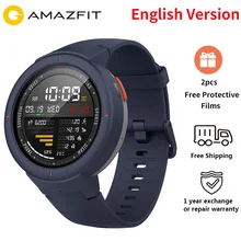 

English Version Xiaomi Huami Amazfit Verge 3 Watch Smart Sport Watch Phone Call GPS Heart Rate Smartwatch IP68 Waterproof Watch