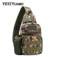 YOTEYIANO Для мужчин груди сумки Повседневное камуфляжная парусиновая сумка-мессенджер Слинг Сумка дорожная для верховой езды Crossbody пакеты