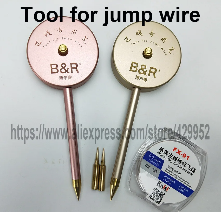 Chip Conductor Fine Silver Flying Wire Jump Line Maintenance box for iPhone font b motherboard b