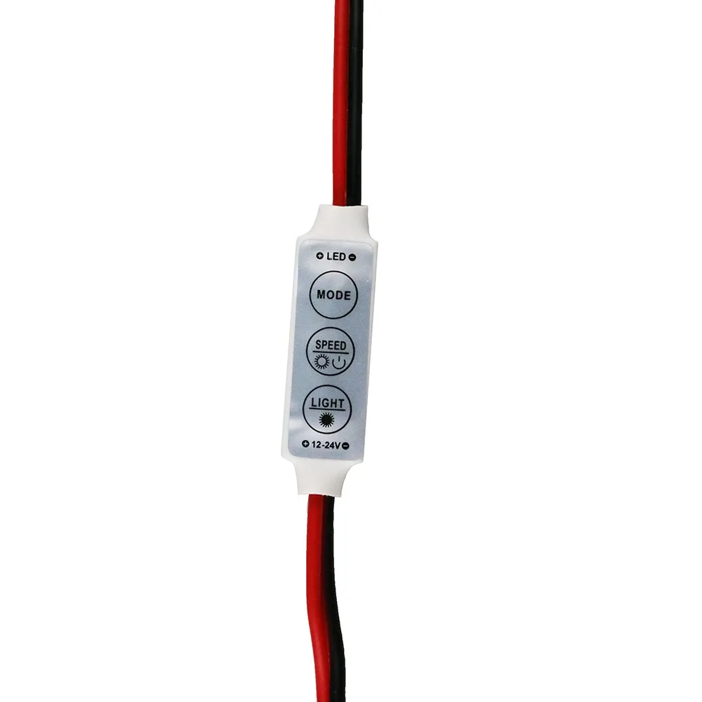 Новый 12 В мини 3 Ключи один Цвет светодио дный контроллер Яркость диммера для светодио дный 3528 5050 полосы света Бесплатная доставка оптовая