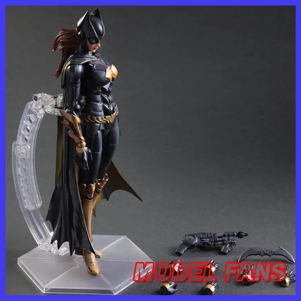 

MODEL FANS Play Arts Kai Batgirl Action Figures Dawn of Justice Bat Girl NO5PVC Toys 250mm Movie Model Arkham Knight
