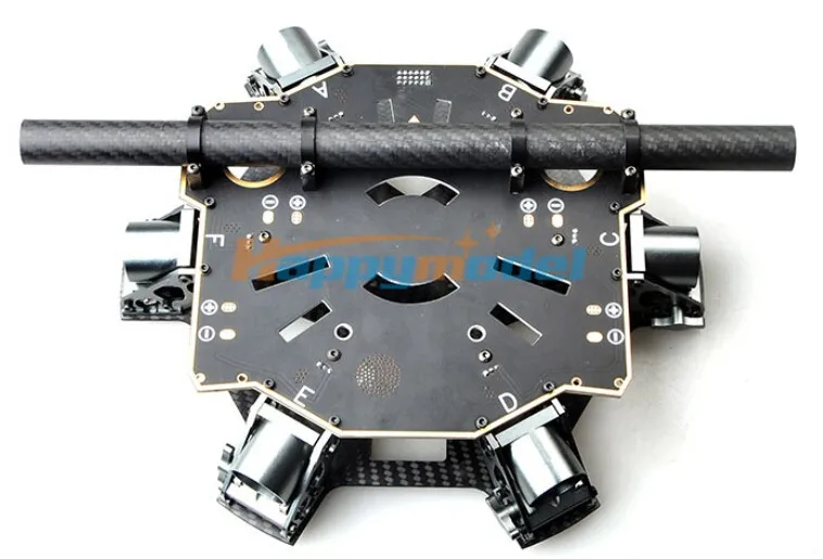 6 Ось углеродного Волокно основной центр доска w/PCB центр доска W/25 мм Поддержка трубки Рамки для DIY складной MultiCopter Hexacopter FPV-системы