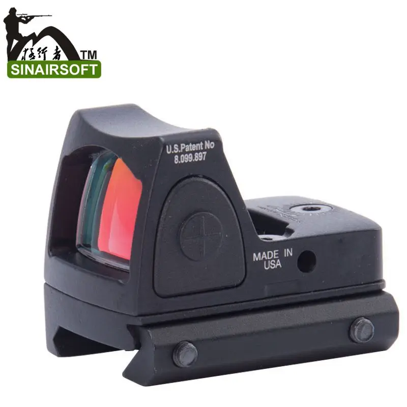 Sinairsoft Tactical Holographic RMR Red Dot Sight Reflex with Picatinny Rail Mount Metal For airsoft Hunting