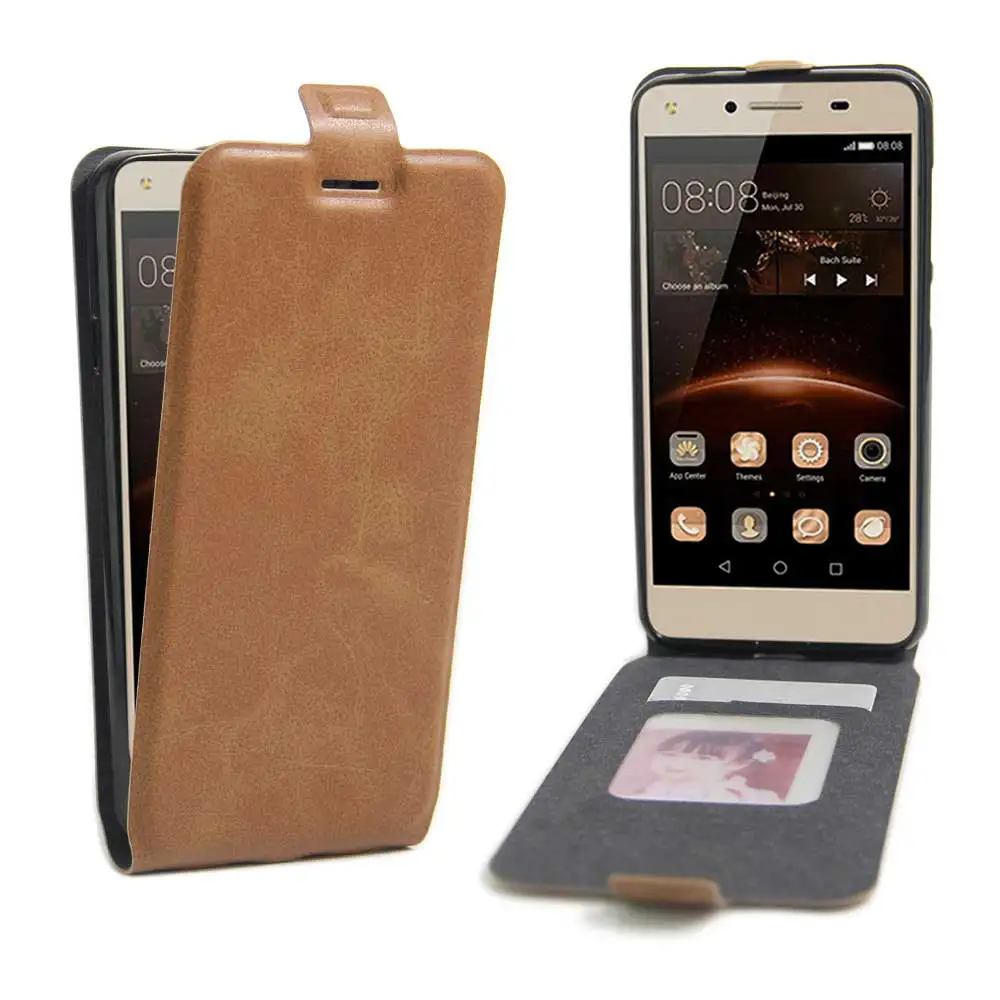 

Luxury Phone Case For Huawei Y5 2 / Huawei Y5 II / Huawei Y5II 5.0 Inch Up and Down Vertical Flip Leather Cover Bags Skin Cases