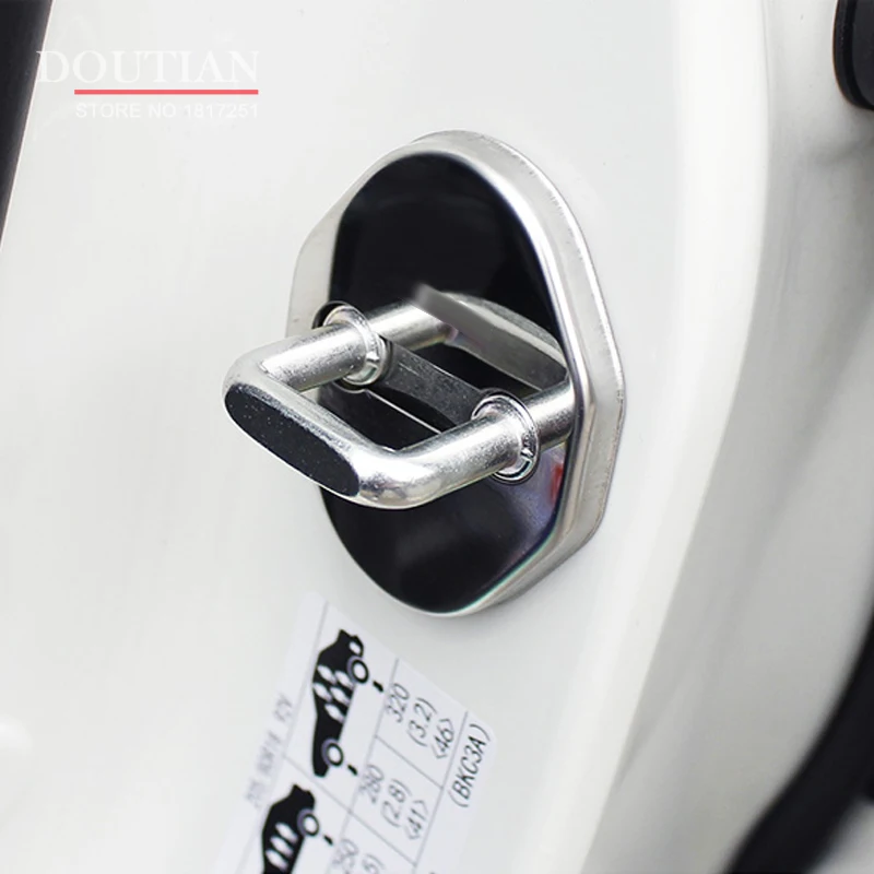 3D замок для двери из нержавеющей стали защитная накладка для Mazda CX-3 cx3 автомобильные аксессуары 4 шт