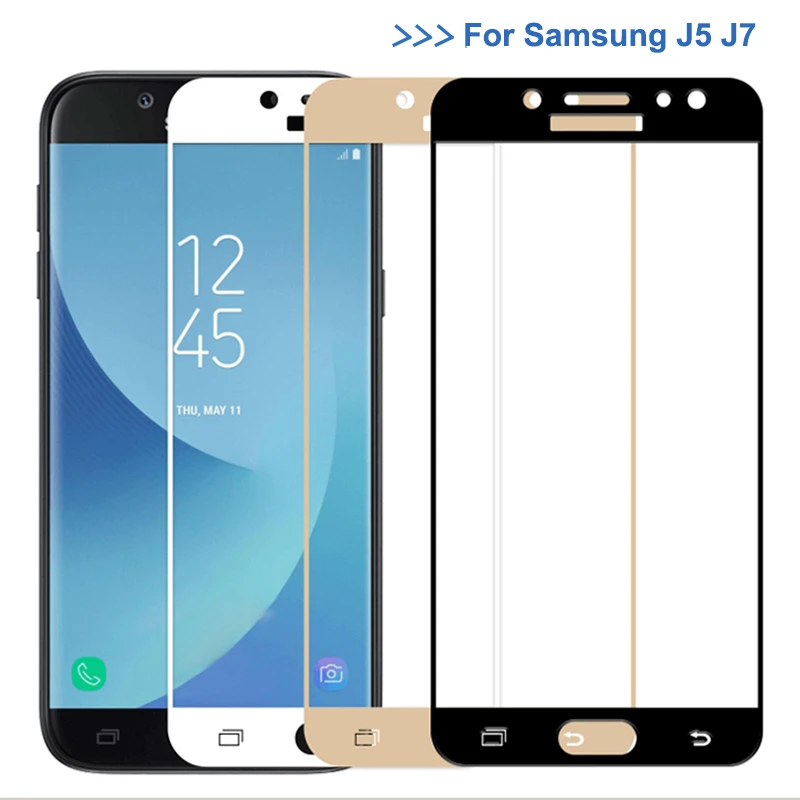 Для Samsung J7 2017 закаленное стекло для samsung galaxy j5 2016 Pro Защитная пленка экрана полное