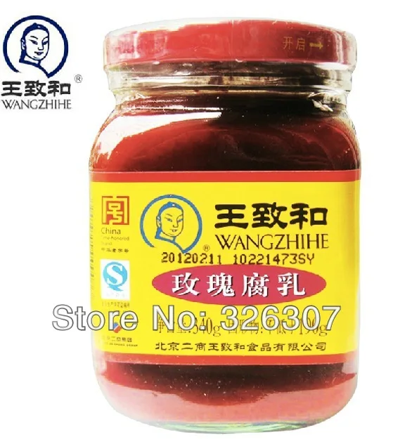 WANGZHIHE Beijing specialties bean curd and rose 340 g bottle fermented