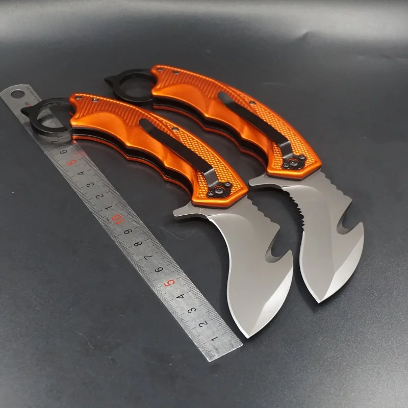 Karambit нож складной тактический нож многофункциональный для выживания охоты на открытом воздухе кемпинга карманные ножи самообороны EDC Многофункциональный инструмент