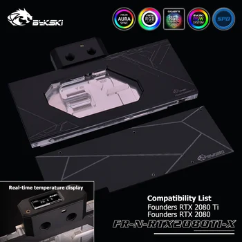 

Bykski FR-N-RTX2080TI-X GPU Water Cooling Block for Founders RTX 2080Ti 2080