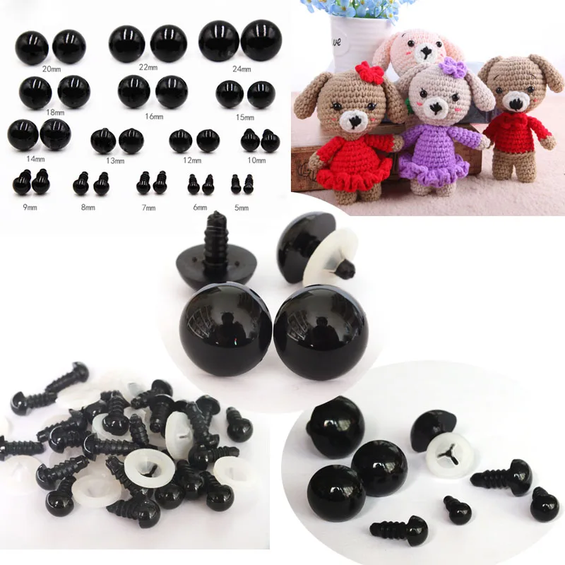 Various Safety Eyes for Teddy Bear Making Soft Toys Animal Dolls Amigurumi 