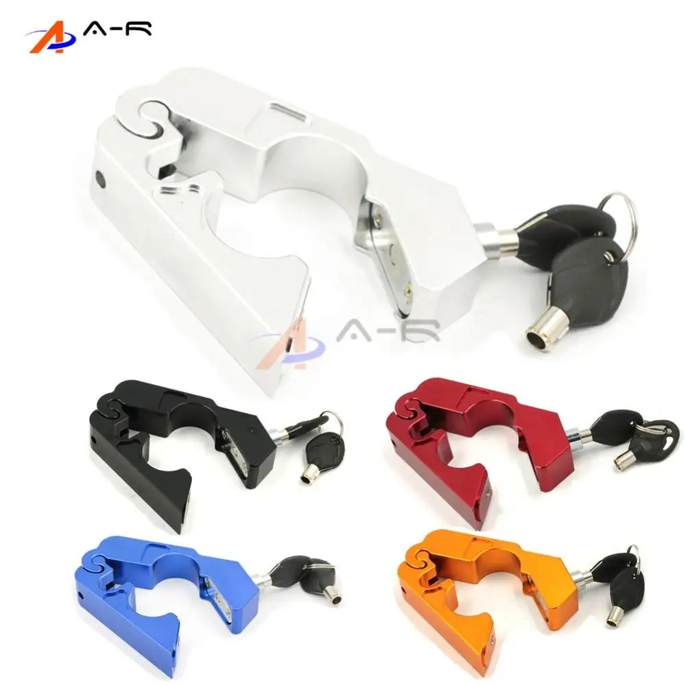 Aluminum CNC Motorcycle Handlebar Lock Universal Brake Throttle Grip