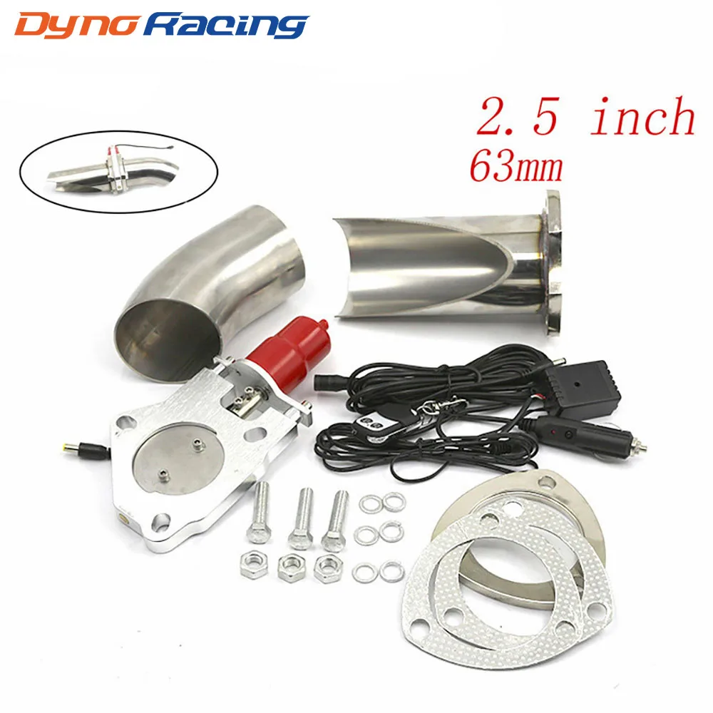 

2.25'' 2.5'' 3'' inch Exhaust Control Valve With Remote Control Car Electric Exhaust Valve Cut outs Exhaust Cutout kit