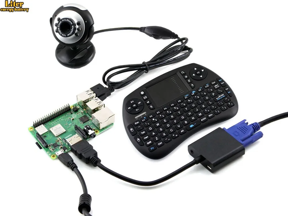 

Raspberry Pi 3 Model B+ Development Kit, Camera, Mini Wireless Keyboard, Micro SD Card,
