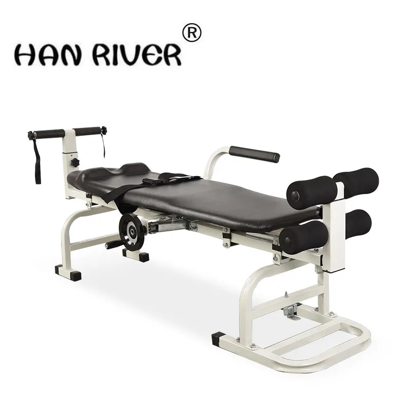 Ease back pain with lumbar tractor neck lumbar traction bed body