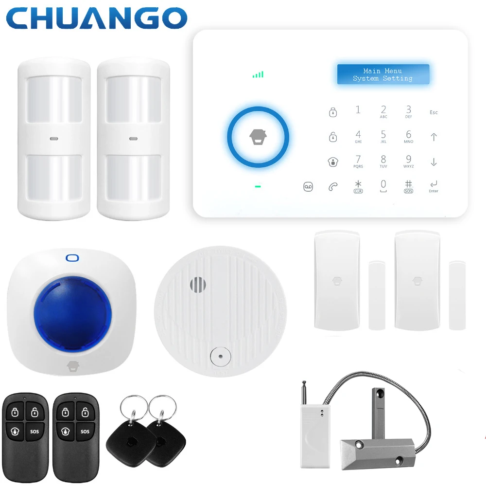 Chuango 315 МГц PSTN домашняя система охранной сигнализации RFID карта беспроводная умная