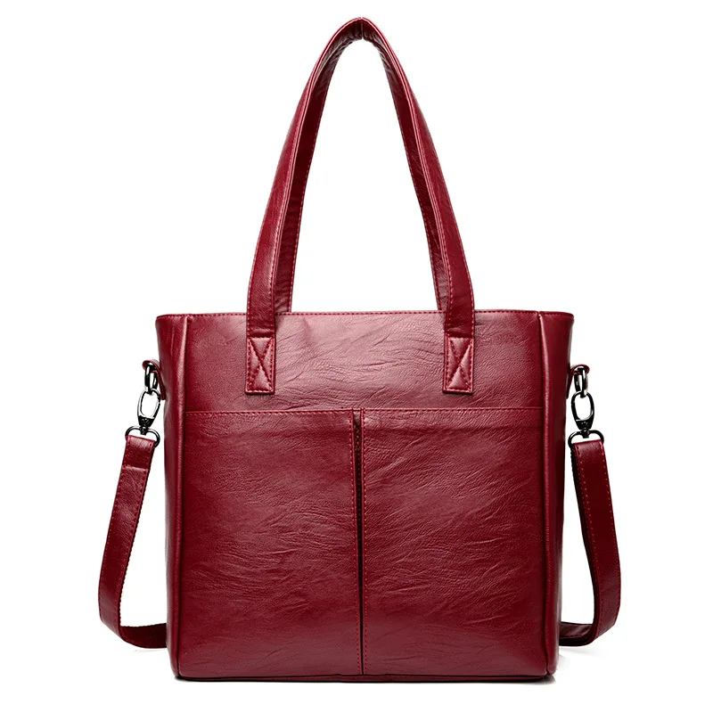 

Women's Handbags Ladies Soft PU Leather Shoulder Bags Patchwork Messager Bag Women Shopper Tote Luxury Designer sac a main Bolsa