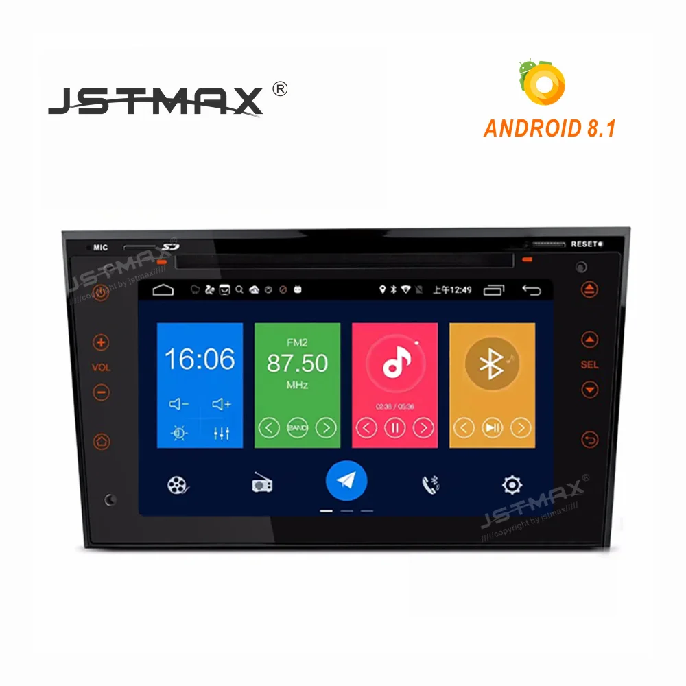 JSTMAX Android 8 1 car dvd for Opel Vauxhall Astra Meriva Vectra Antara Zafira Corsa Agila
