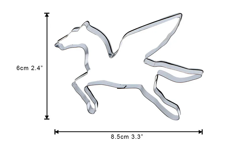 OBRKING формочки для печенья из нержавеющей стали с рисунком лошади Пегаса формы для печенья DIY украшения для тортов мусс формы кухонные инструменты для выпечки