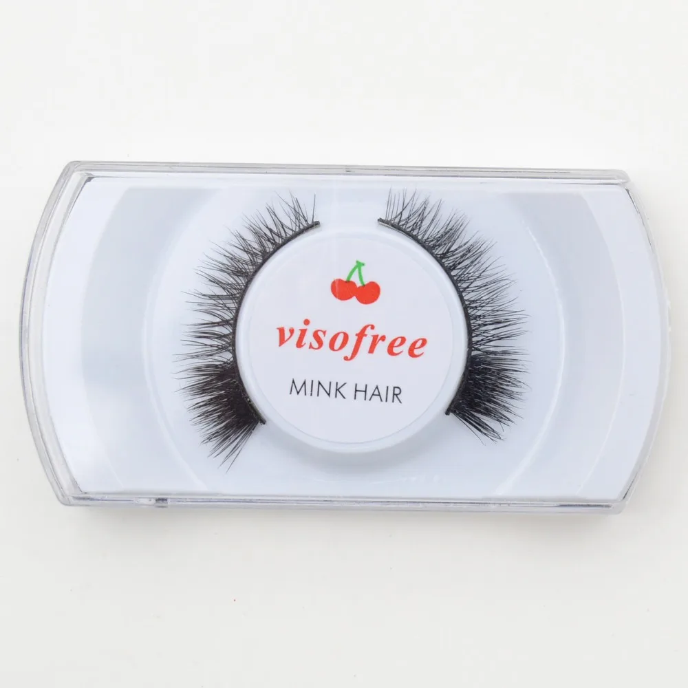 

Visofree Mink Hair Eylashes Handmade Long Thick Cross False Eyelashes Makeup Eye Lashes Extension #003