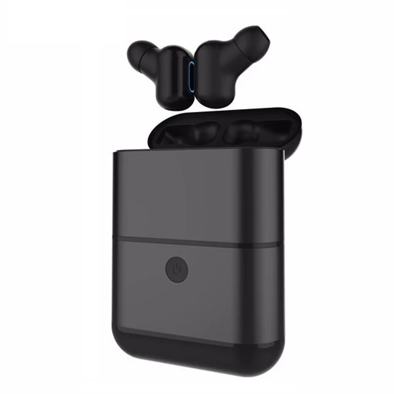 Настоящие беспроводные наушники Bluetooth 5,0 наушники TWS наушники шумоподавление громкой связи гарнитура для телефонов Apple iPhone samsung - Цвет: black