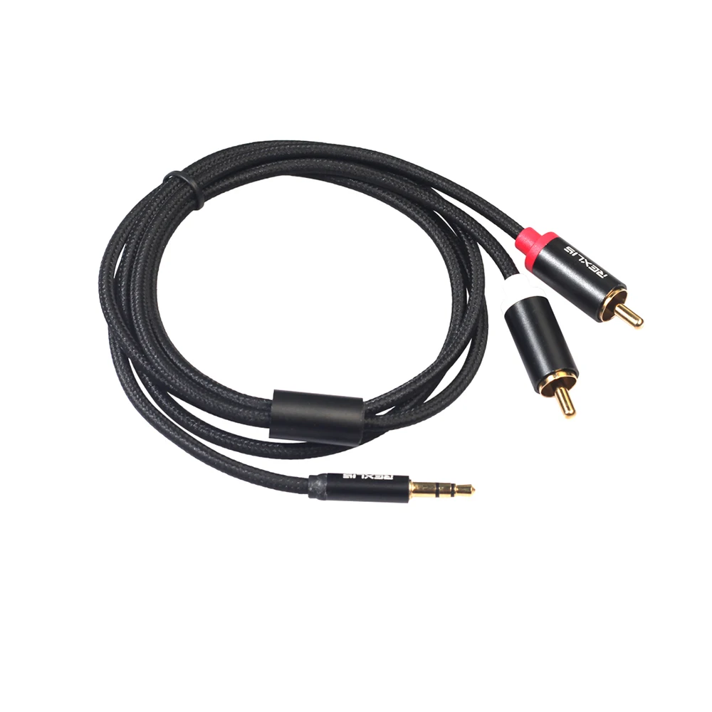 Кабель RCA 2RCA к 3,5 аудиокабель RCA 3,5 мм разъем RCA AUX кабель для DJ разъем Усилитель-Сабвуфер аудио микшер домашний кинотеатр DVD RCA кабель