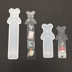 Силиконовая форма DIY Закладка милый медведь зеркало ремесло для изготовления ювелирных изделий эпоксидной смолы инструмент аксессуар
