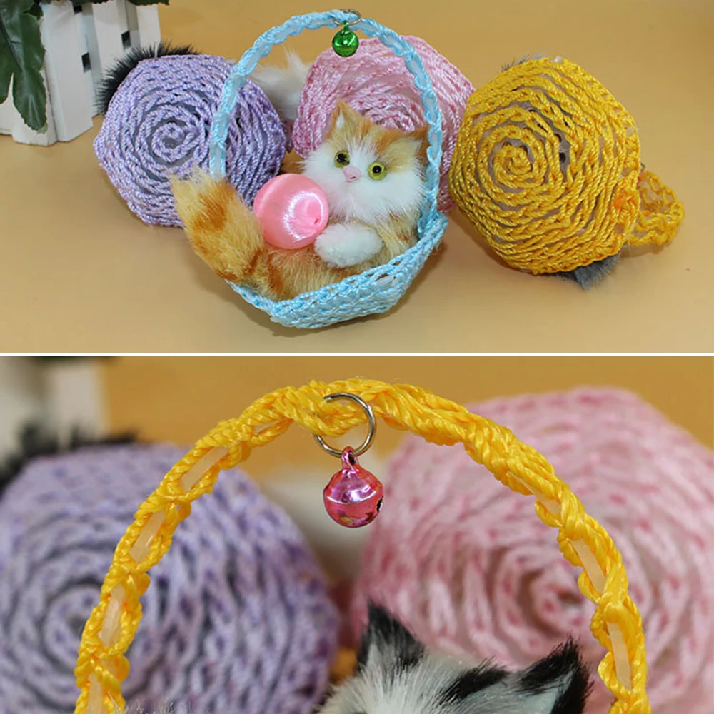 Автомобильные украшения симпатичная корзина плюшевая фигурка кошки Kawaii автомобильное украшение приборной панели Моделирование игрушки для котят домашнего интерьера подарки