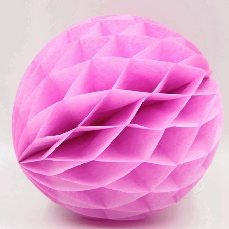 5 шт. 6 дюймов(15 см) тканевый мяч с бумажными сотами украшения для дня рождения Вечеринка Детский Душ Свадебный юбилей домашний новогодний декор - Цвет: Pink