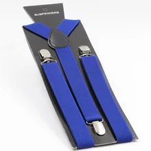 Подтяжки для взрослых женщин/мужчин Y-back регулируемые подтяжки клип-на эластичных подтяжках Детские Ремни 40 цветов, L 2,5X100 см