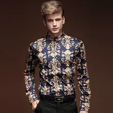 FanZhuan новинка осень зима мужская одежда в стиле барокко с длинным рукавом мужская повседневная рубашка индивидуальная 14281