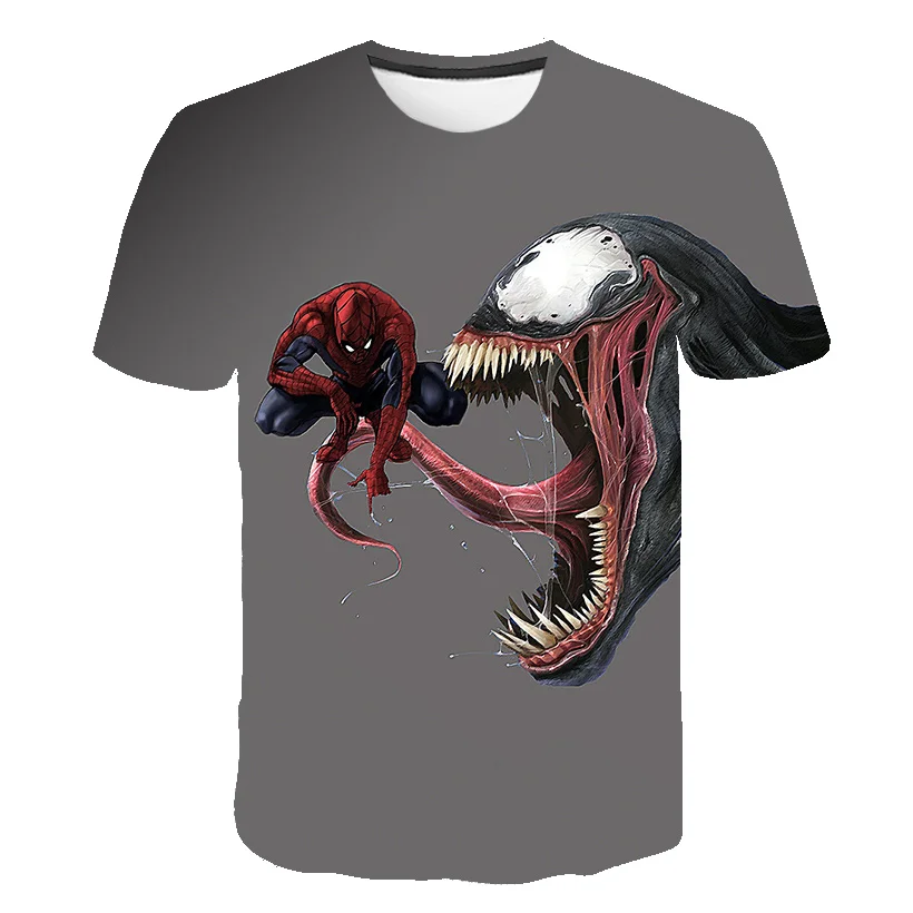 

New Arrive Popular Marvel Series Movie Venom Men Women 3D Printing Harajuku Most Fashion T Shirt Streetwear Casual Tops