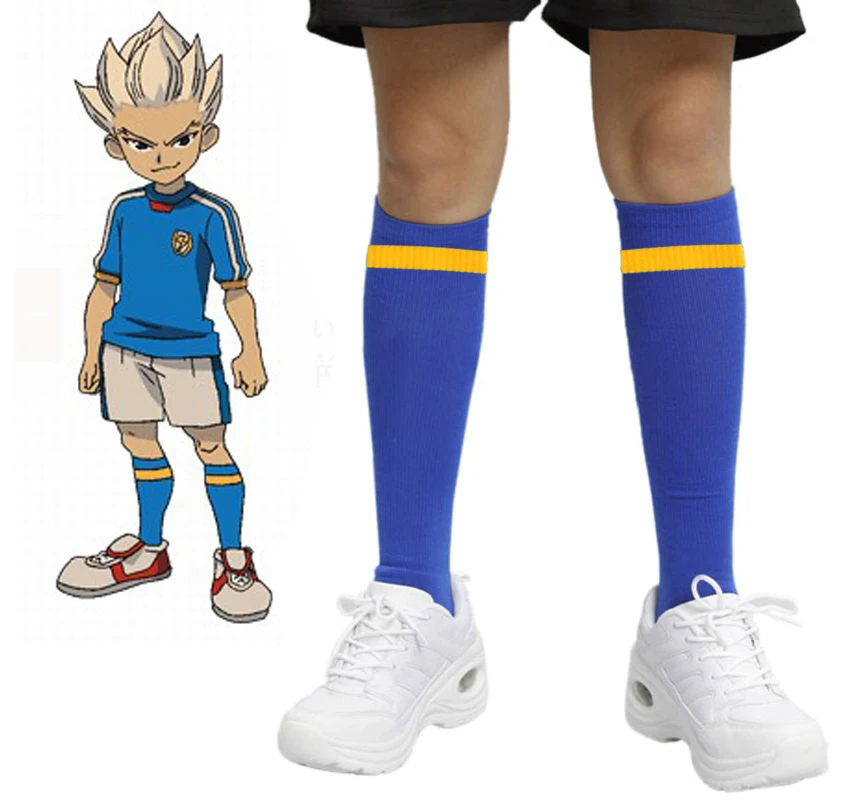 

Free Shipping Inazuma Eleven Inazuma Japan Soccer team Socks Anime Cosplay Accessories
