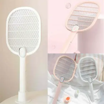 

LED Bug Zapper Racket Electric Insect Mosquito Fly Swatter Killer Insects Bat Handheld Rechargeable