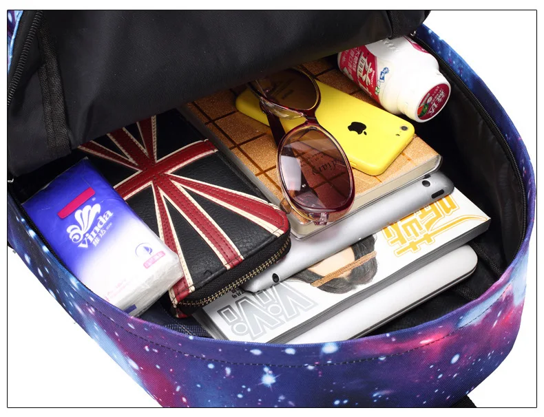 Новые светящиеся школьные сумки для мальчика звездное небо студенческий рюкзак на плечо 15-16 дюймов с usb зарядным портом рюкзаки на замке