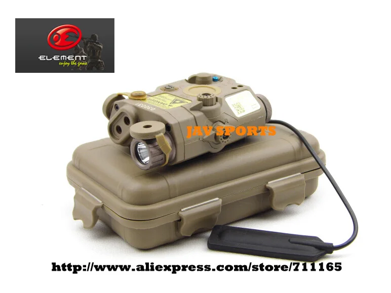 

Element LA-PEQ15 Tactical Flashlight Red Laser Sight Combo With IR Infrared DE+Free shipping(E040041)
