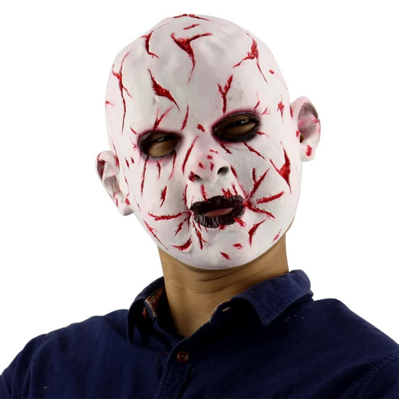 Хэллоуин Латексная Маска ужасающая маска латексная маска с шляпой для маскарада Хэллоуин вечерние костюм вечеринка бар Реалистичная