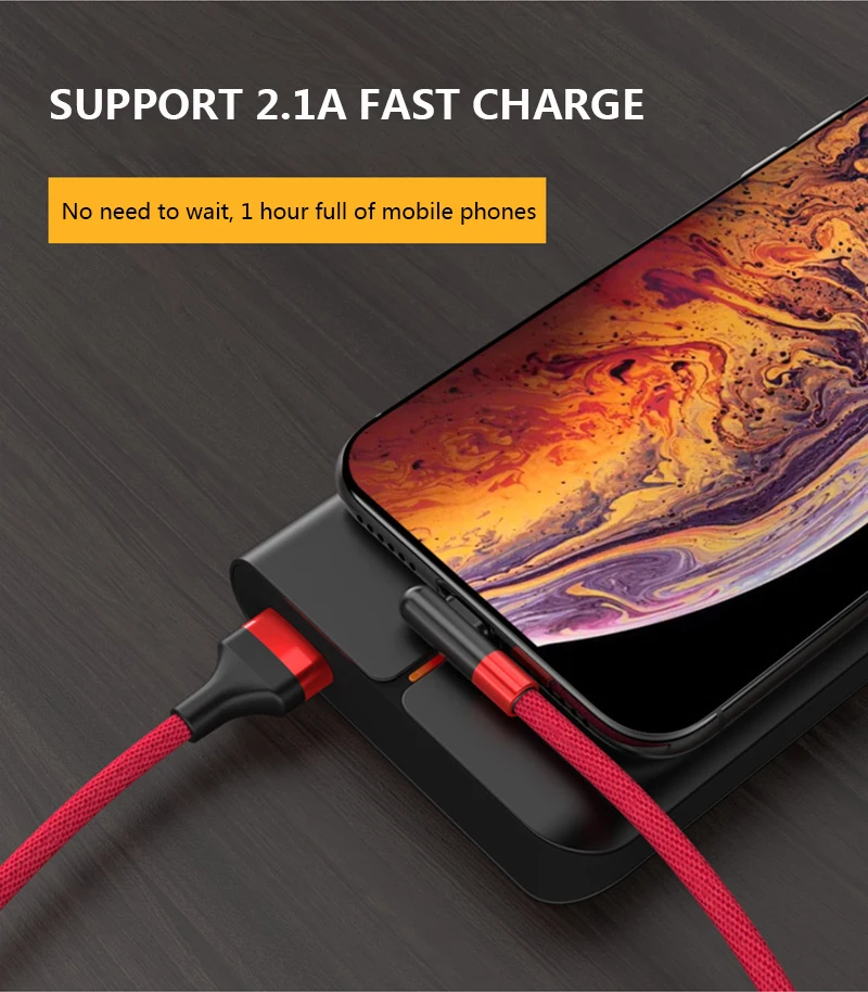 2.4A кабель для быстрой зарядки usb для iphone X XR линия передачи данных L Гибка геймпада зарядное usb-устройство кабель для iphone 6 7 8