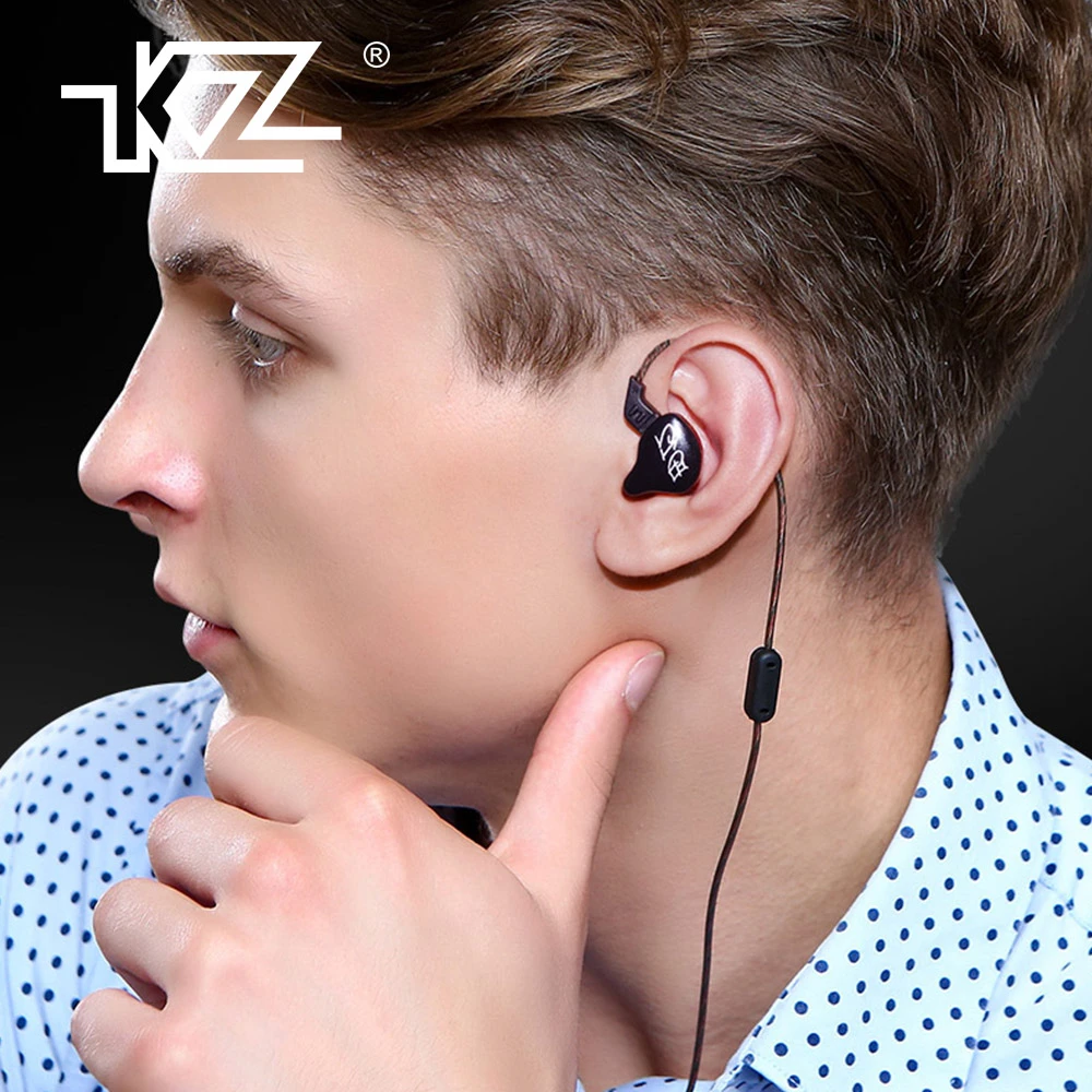 Новинка 2017 KZ ED12 спортивные наушники для бега шумоподавление HIFI бас Monito гарнитура